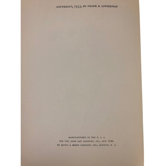 Stumpy By Frank B. Linderman, Copyright 1933 The John Day Company : New York - Picture 7 of 7